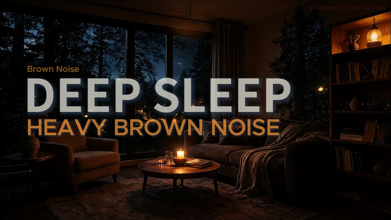 Brown Noise for Deep Sleep | Heavy Low Frequency | 8 Hours (No Loop)