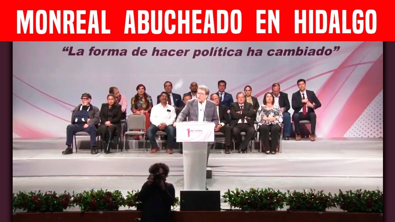 MONREAL ABUCHEADO EN HIDALGO! SE HUNDE DE CORAJE. NO AGUANT&Oacute; LAS RECHIFLAS