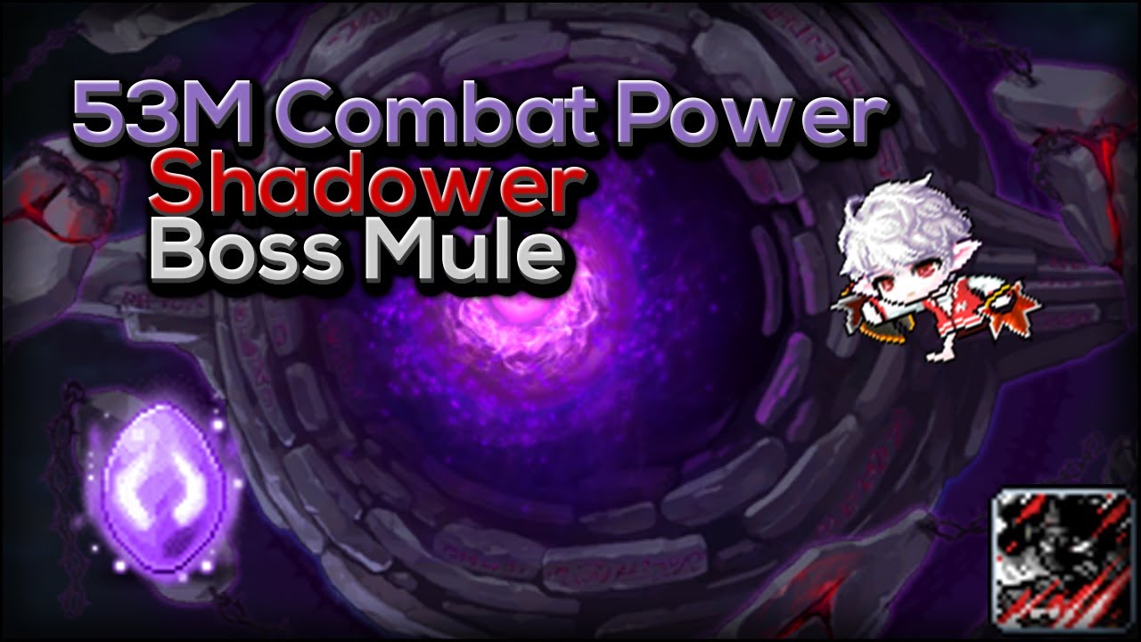 [Maplestory Kronos] 53M Combat Power Shadower Boss Mule | ~2.4b Mesos in 28min | Post-Crystal Update