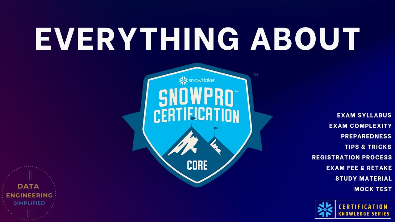 Сертификация Snowflake SnowPro Core — полное руководство | Программа | Сложность экзамена | Учебн...