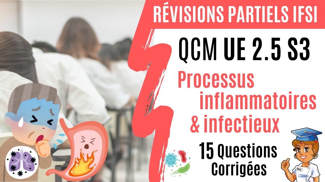 QCM UE 2.5 S3 - Processus inflammatoires et infectieux (Révisions partiels)