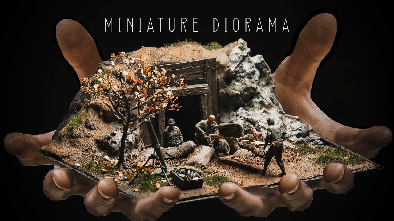 Battle scene - Medic soldiers -Realistic landscape rendering (Diorama)