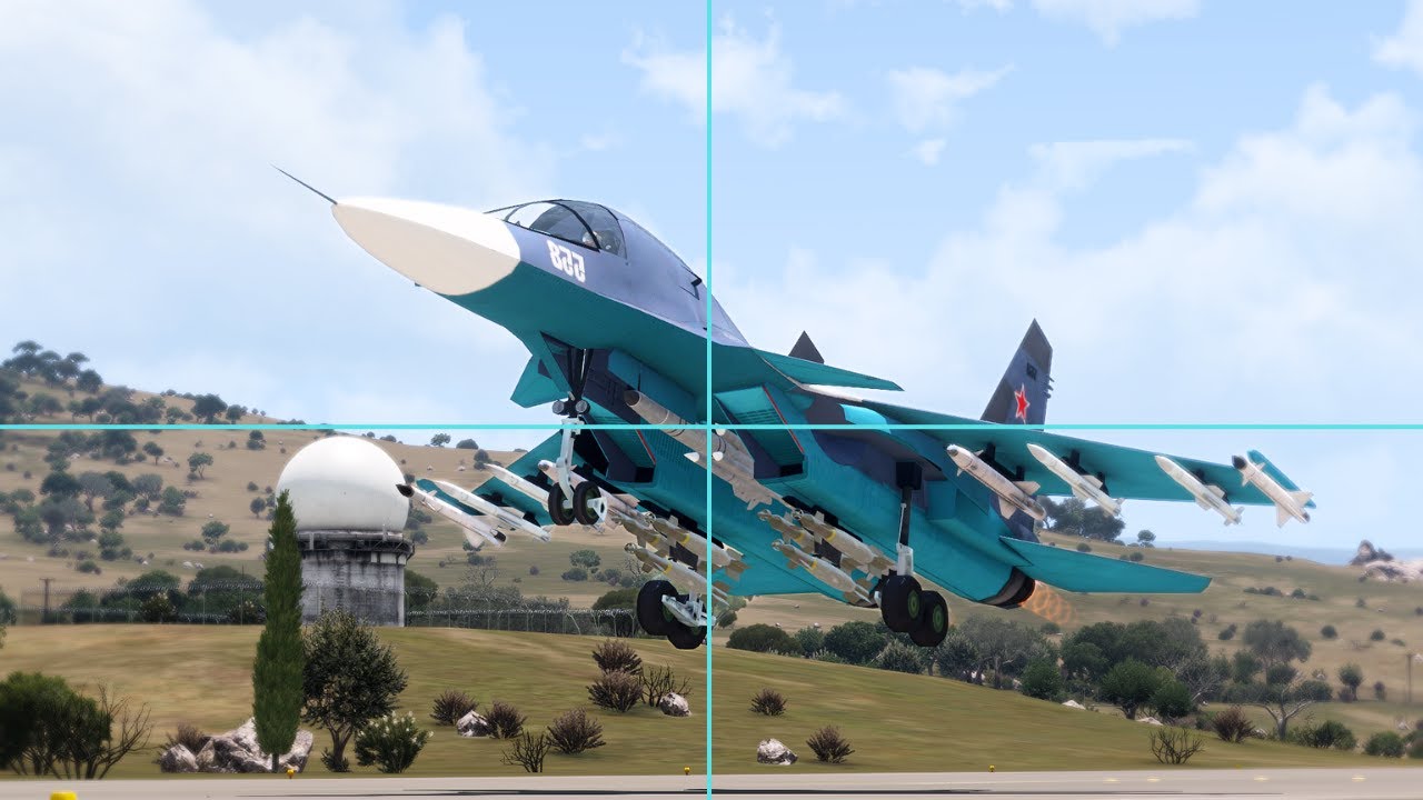 Russian Interceptor Squadron Taking Off on Snowy Runway Ambushed by Missile