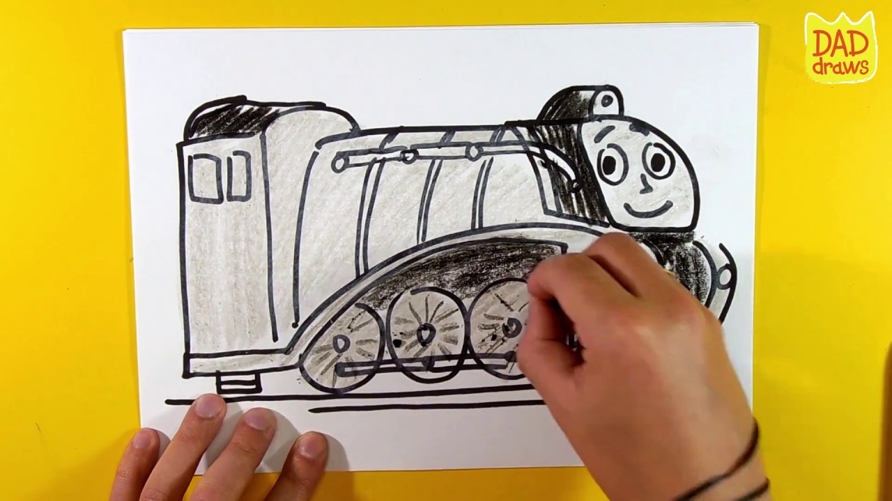 How to draw Spencer  from Thomas and Friends
