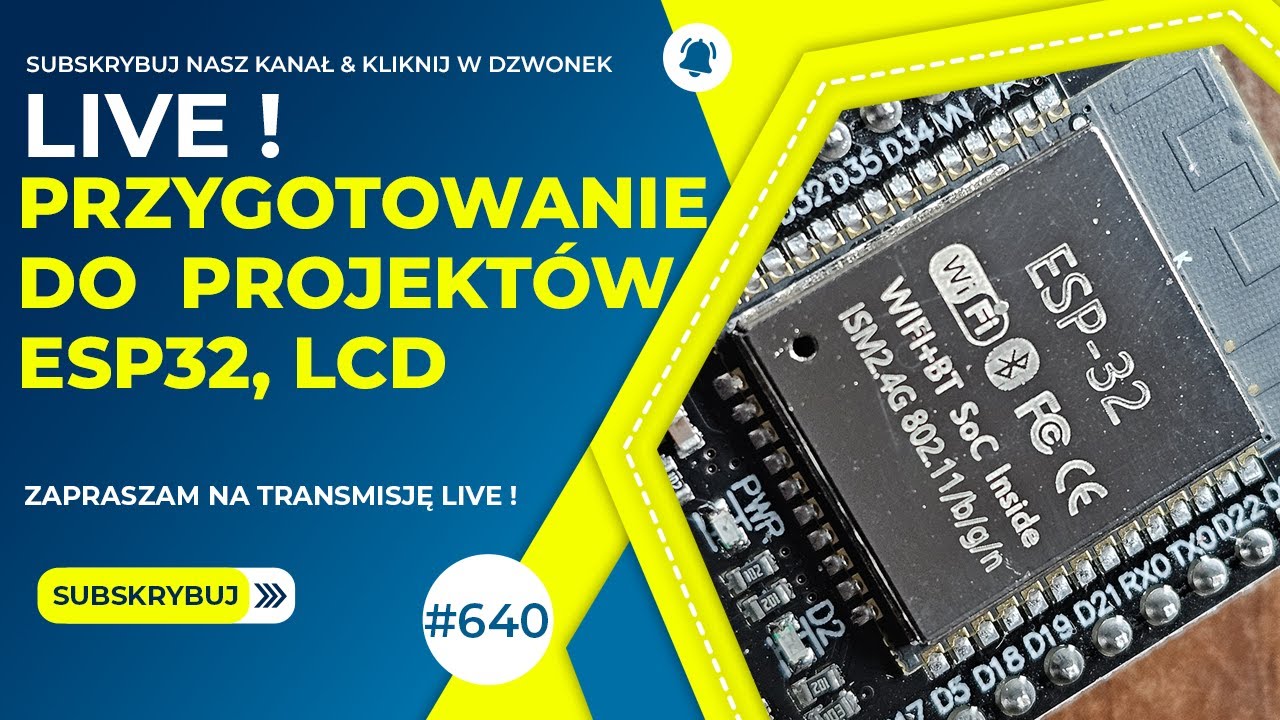 Przygotowanie do Projektów na ESP32 / LCD / AUDIO #diy #service #electronic #esp32