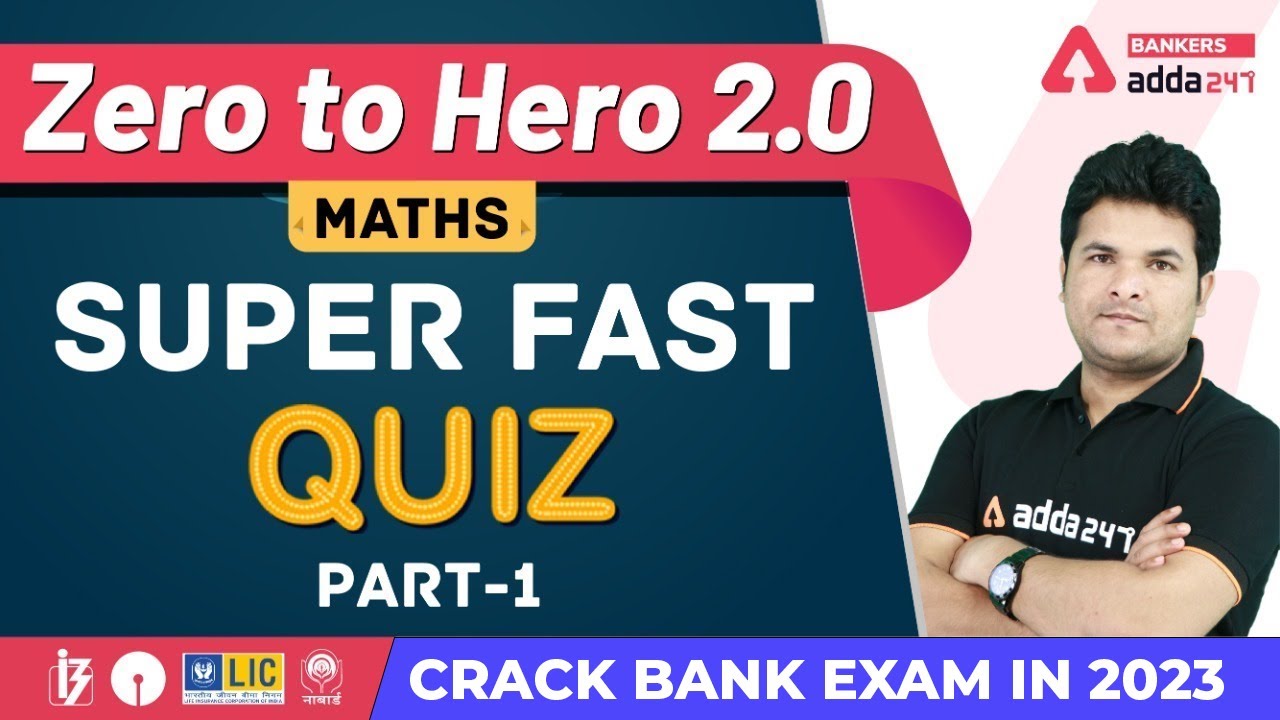 Super Fast Quiz | Math | Banking Foundation Classes Adda247 (Class-7)