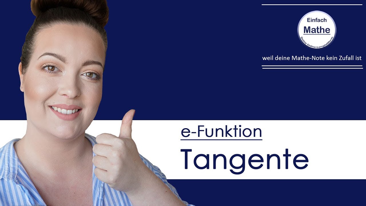 Tangente mit e-Funktion aufstellen | Exponentialfunktion by einfach mathe!