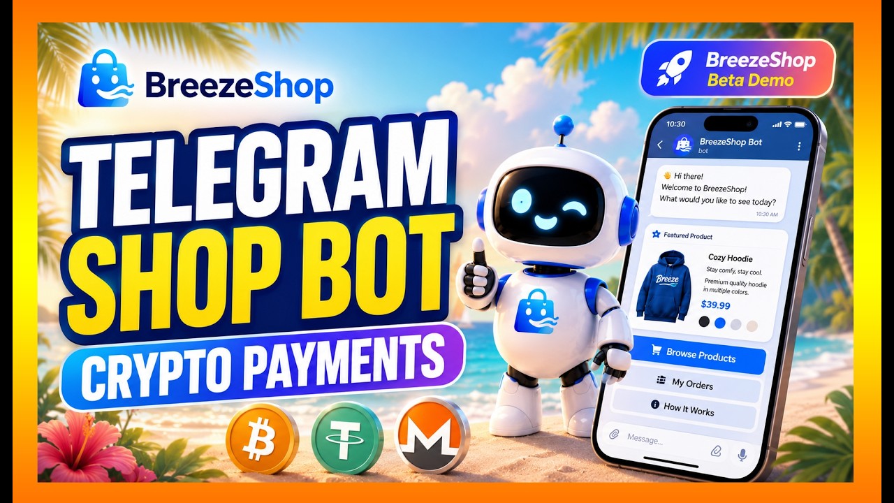 Create Your Own Telegram Shop Bot - Accept Direct Crypto Payments - Easy, No-Code Setup