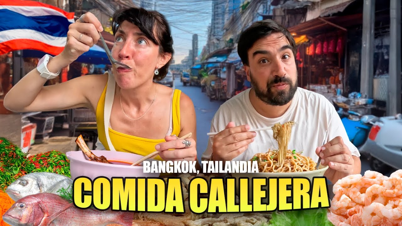 Nos animamos a probar MUCHA COMIDA CALLEJERA en Bangkok 🇹🇭 Tailandia