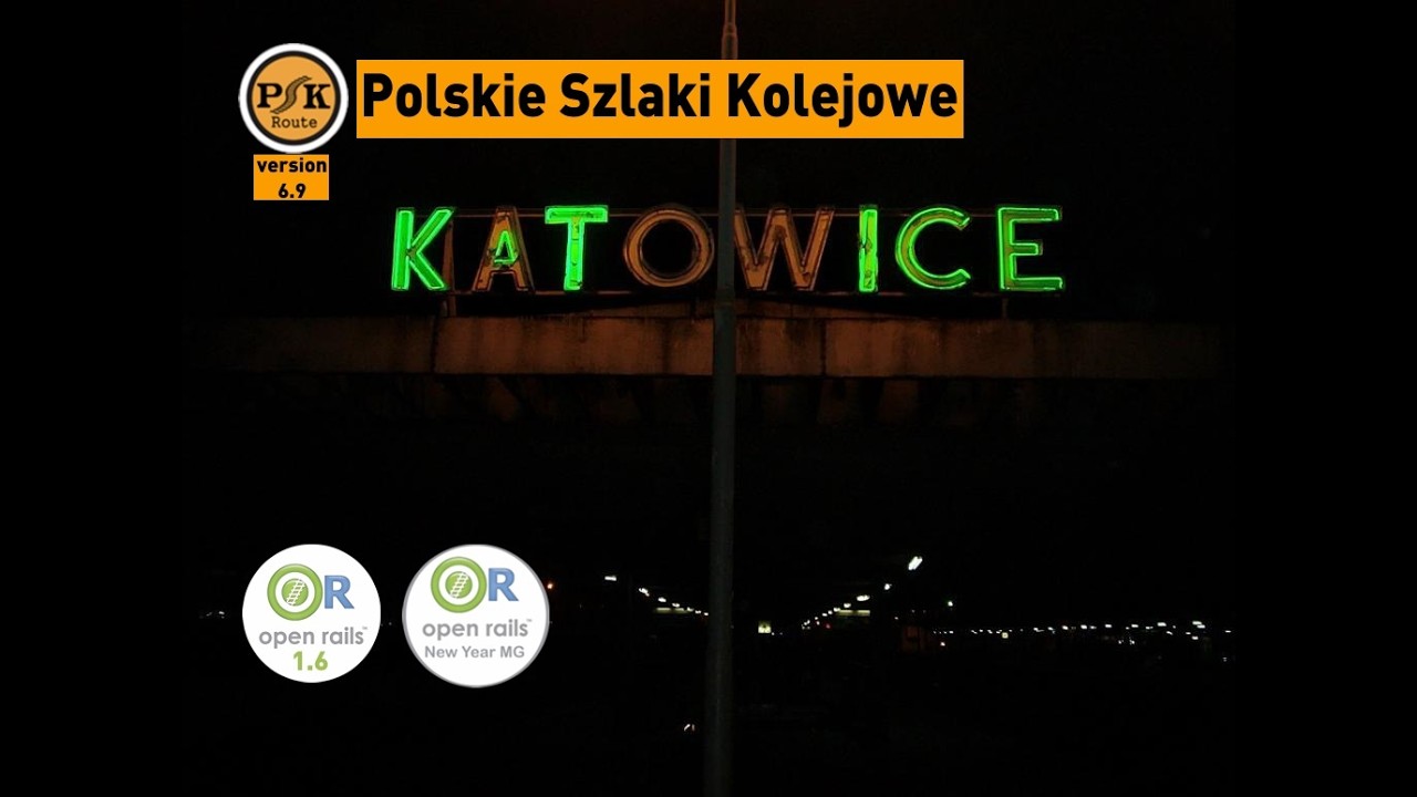 Open Rails L PSK #16  0828 REG Bytom - Gliwice