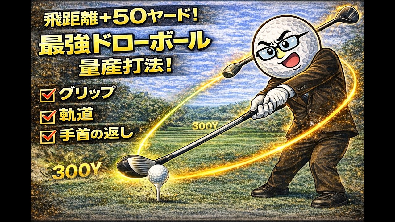 【衝撃】今の筋力のまま飛距離50ヤードUP！ドライバーのスライスを消し、最強のドローを放つ「たった一つのトリック」