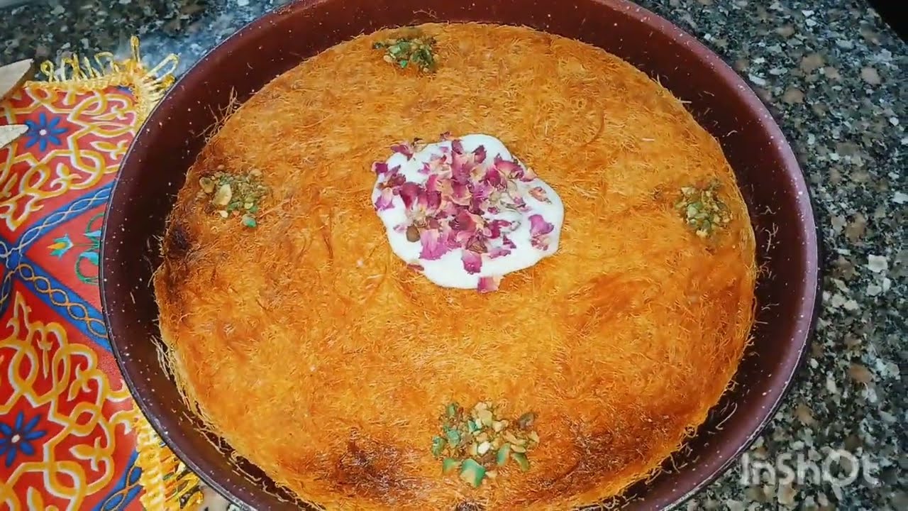 احلى صنية كنافه محشية قشطة  وكنافة اصبع محشية كريمة🍡