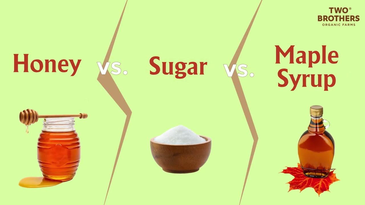 Honey vs Sugar vs Maple Syrup - Which Sweetener is Good for Health?