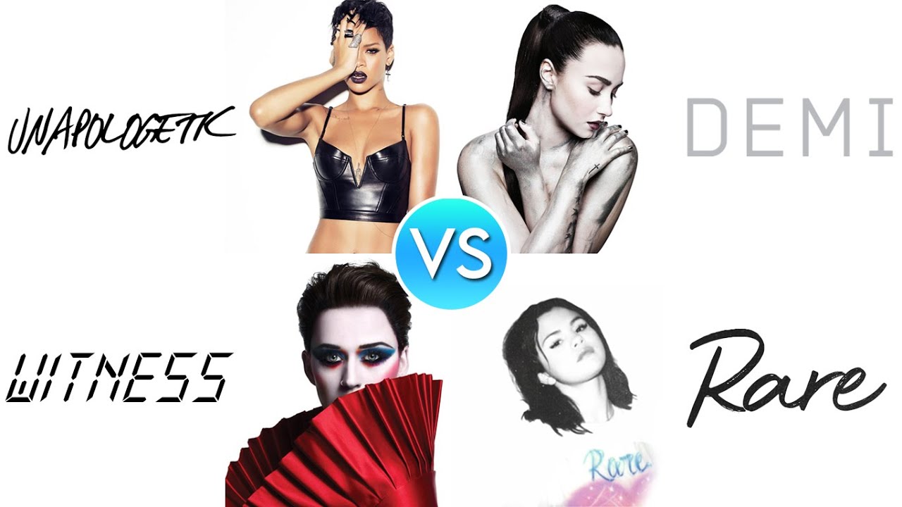 ALBUM BATTLE Unapologetic VS Demi VS Witness VS Rare (White album battle) | PopBop!