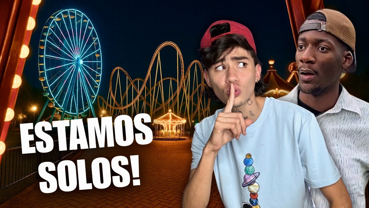 Me infiltro a un parque de diversiones de noche // Andy x Caliche