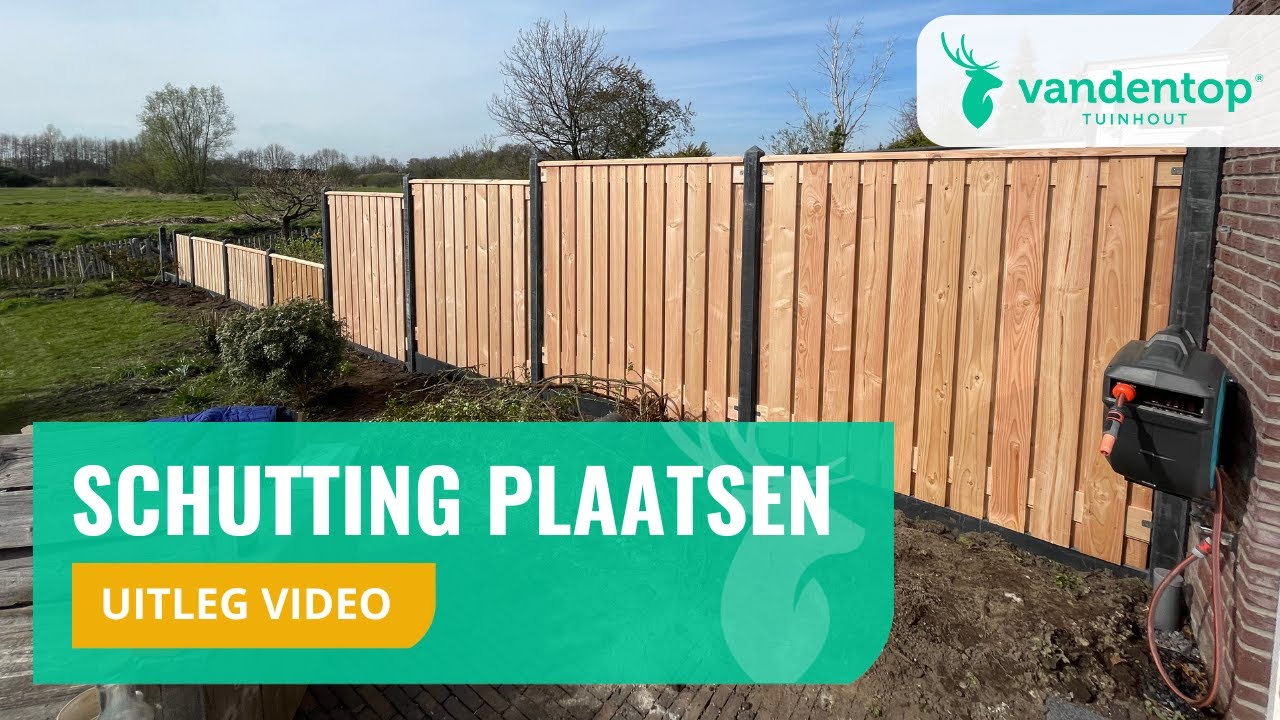 Zelf een schutting plaatsen how-to | Vandentop Tuinhout