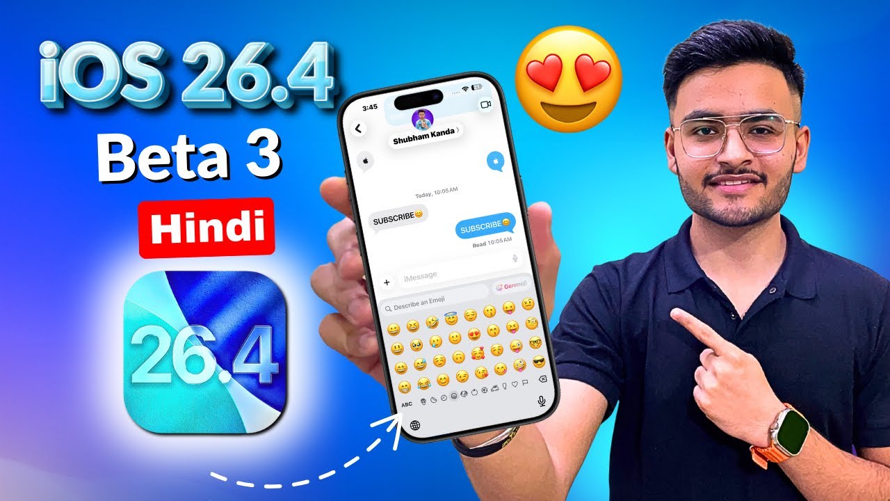 iOS 26.4 Beta 3 Released🔥 New Features, Battery (HINDI) | iOS 26.4 Beta 3 Features Update Review