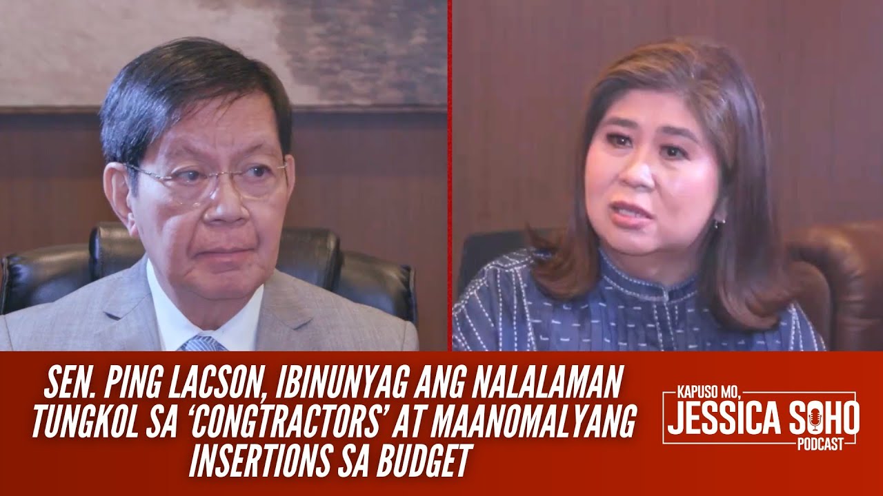 Lacson, ibinunyag ang isyu sa ‘congtractors’ at anomalya sa budget | Kapuso Mo, Jessica Soho Podcast