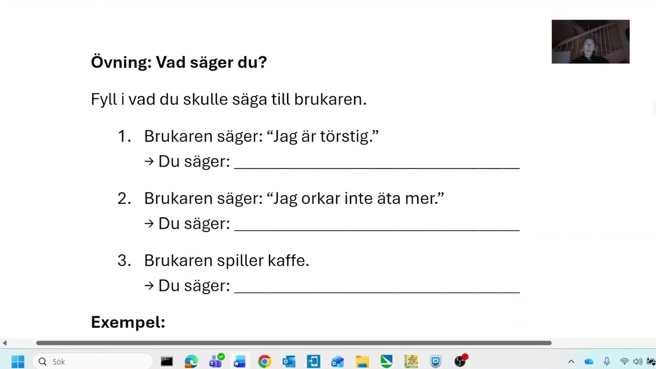 Äldreboende Mat och kök