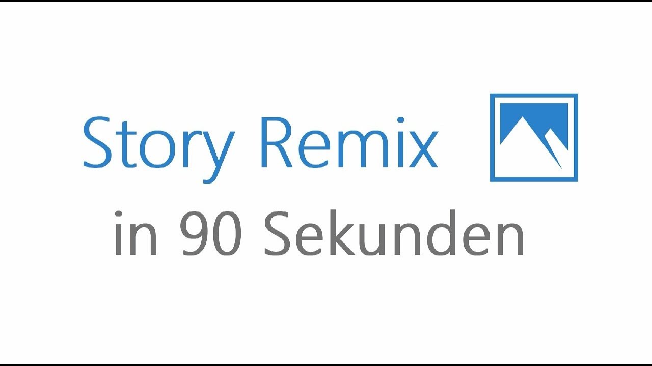 Microsoft Bildung - Erkl&auml;rvideo: Story Remix in 90 Sekunden