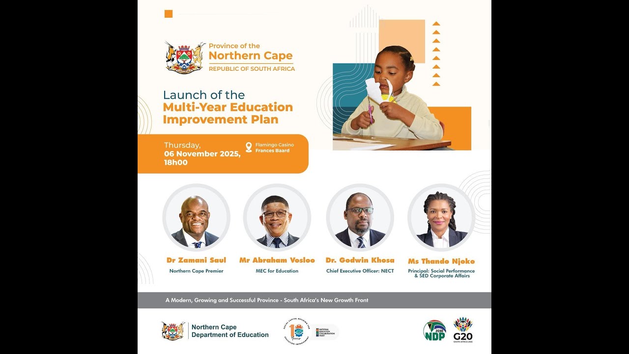 Northern Cape Multi-Year Education Improvement Plan Launch