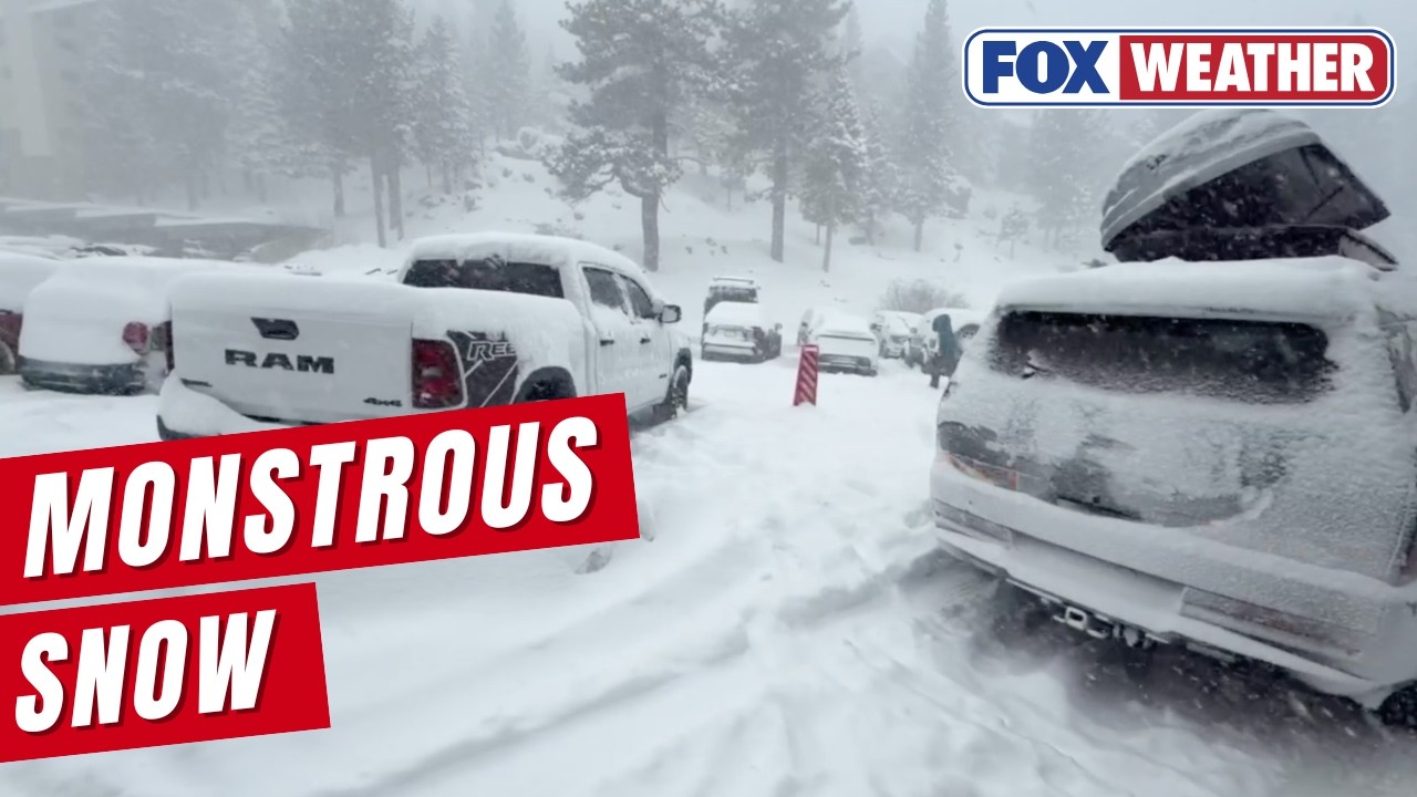 Feet Of Heavy Snow Blanket The Mountains Of California