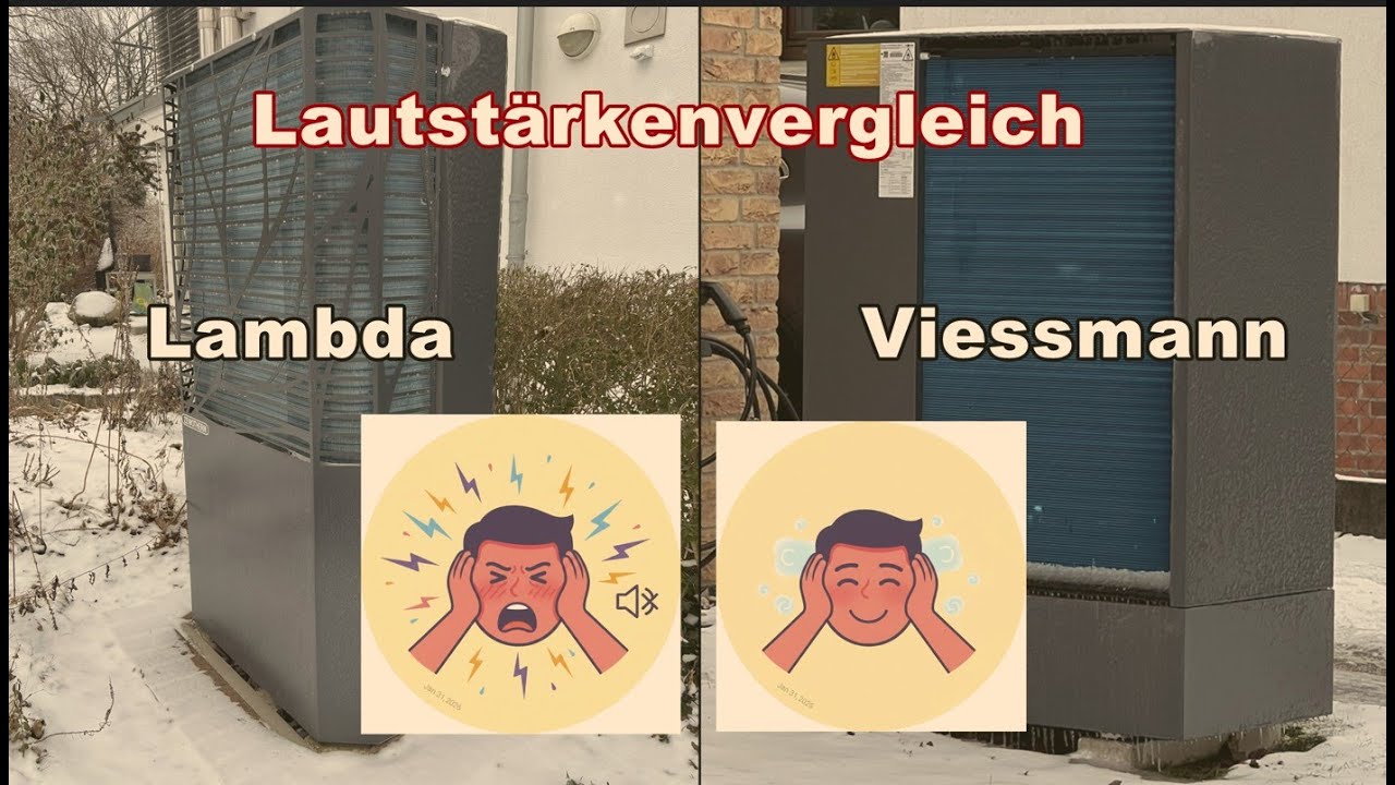 W&auml;rmepumpen Lautst&auml;rke: Vergleich Lambda / Viessmann