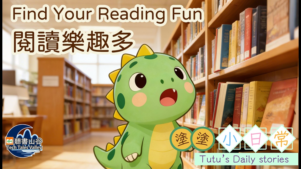 【原創中英兒童故事 | 培養閱讀習慣】Find Your Reading Fun-閱讀樂趣多 #幼兒睡前故事有聲書 #聽故事學英文 #聽故事學中文 #bedtimestories
