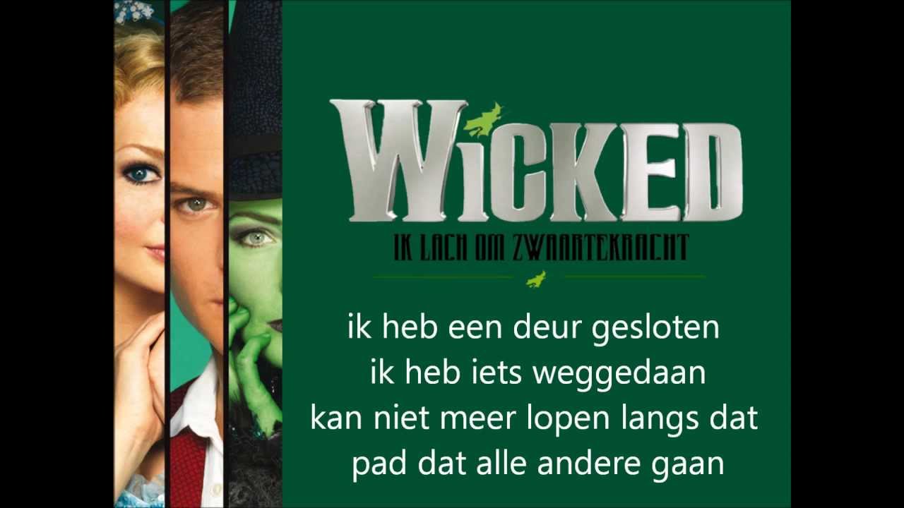 Wicked ik lach om zwaartekracht lyrics