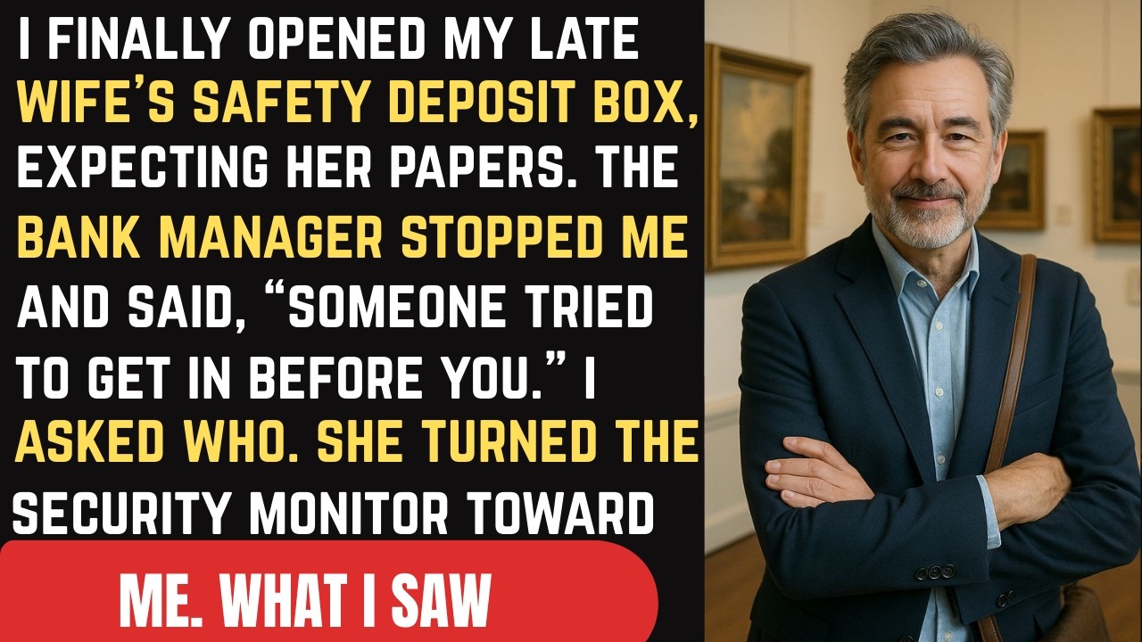 I Finally Opened My Late Wife's Safety Deposit Box — The Bank Manager Pulled Me Aside and Said...
