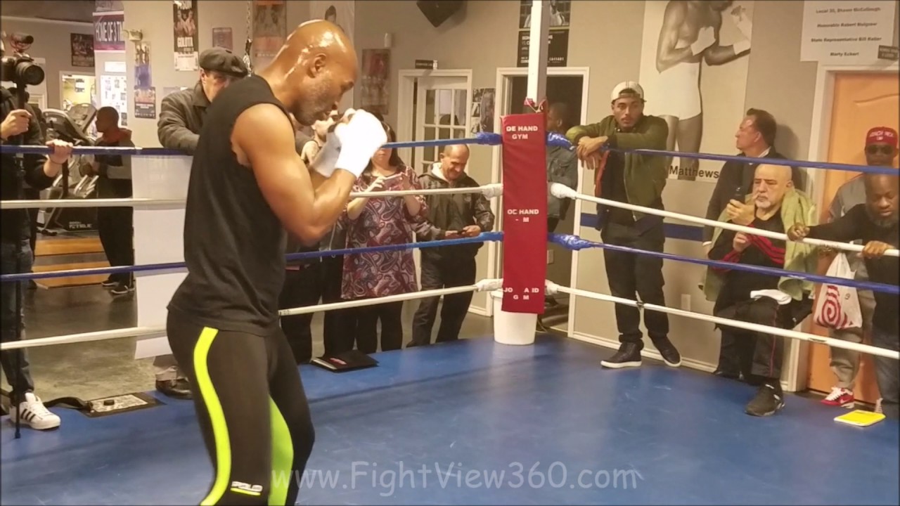 BERNARD HOPKINS FOOTWORK SHADOW BOXING & CURVATURE OF WHY HOPKINS VS SMITH NOT IN PHILLY!