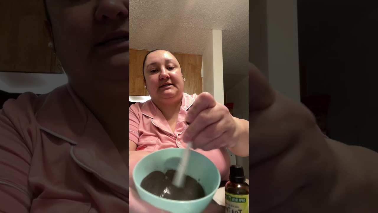 Making homemade charcoal peel off face-mask #charcoalfacemask #satisfying #peeloffmasks  