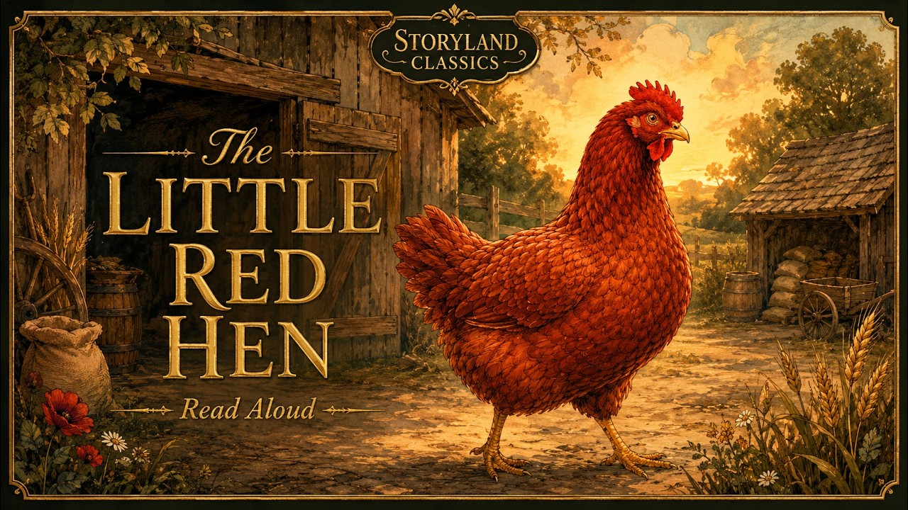 The Little Red Hen | Classic Children's Story Read Aloud | Vintage Storybook Animation