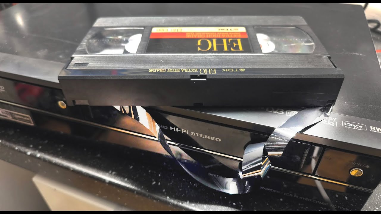 Fix Any VCR Eating Tape in 3 Minutes!