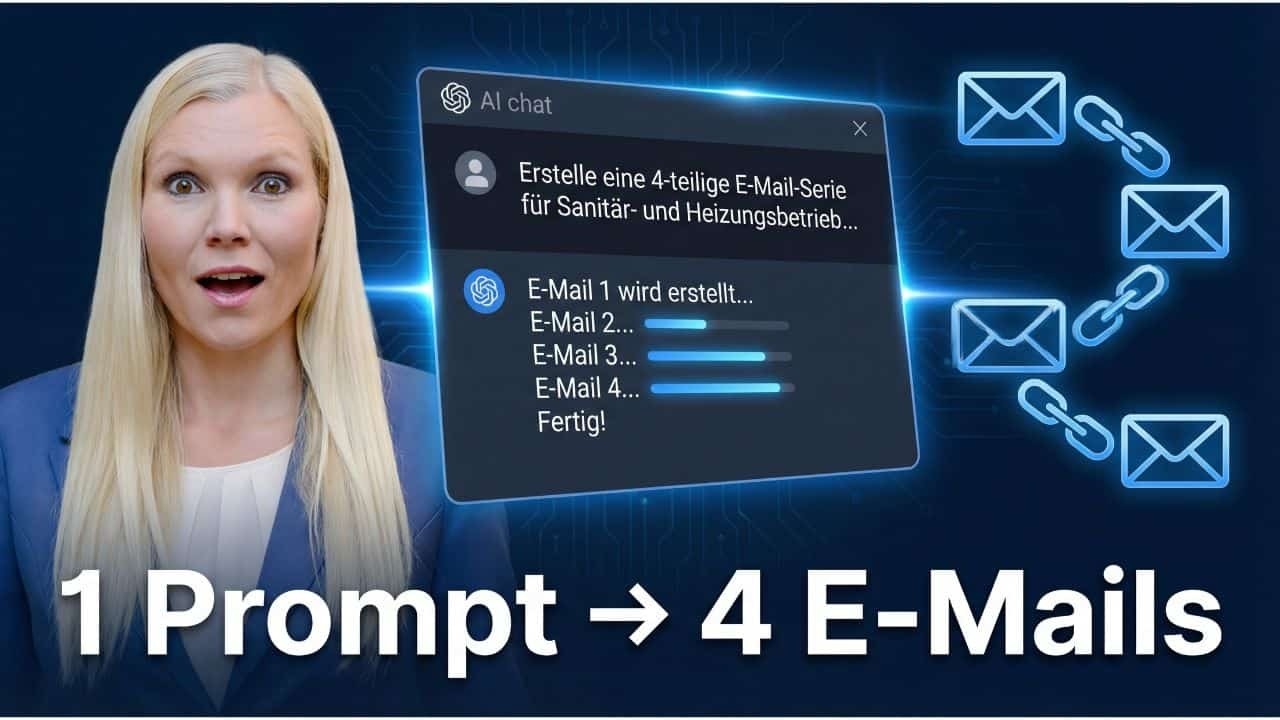 Newsletter eingerichtet, und dann? E-Mail-Serie mit KI automatisieren für Sanitär- & Heizungsservice