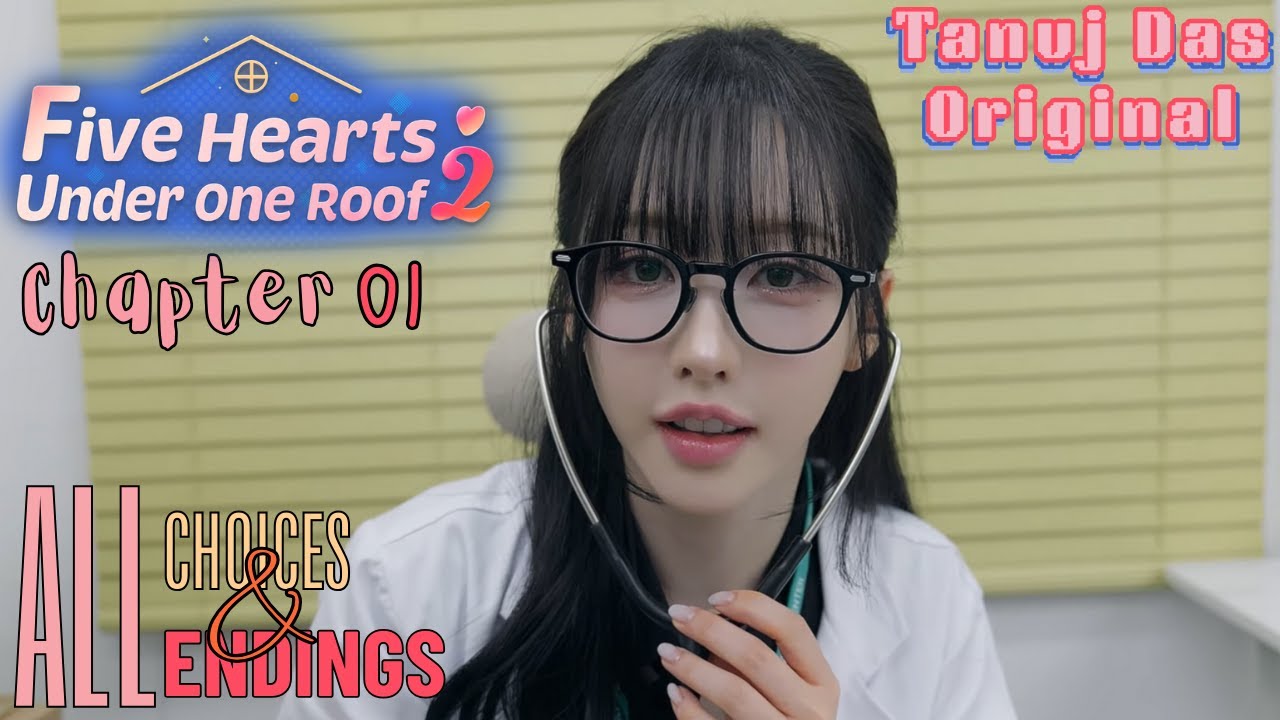 Five Hearts Under One Roof 2 | Full Chapter 01 | With All Choices & Endings | No Commentary