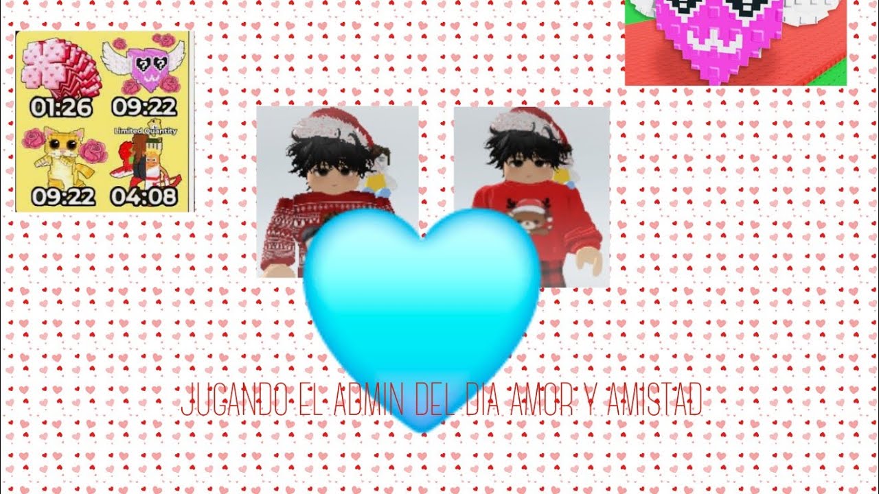 Jugando admin del día del amor y la amistad