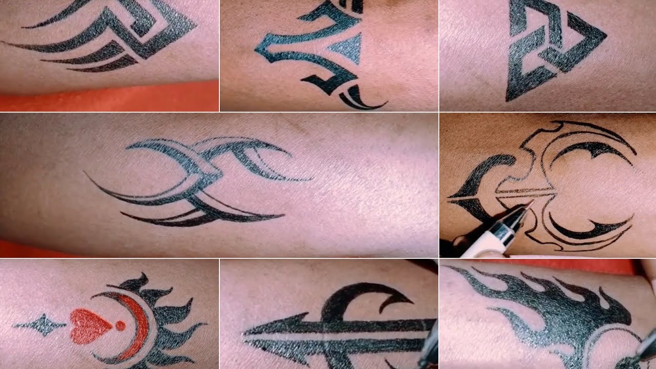 Wow 😱 What A Tattoo Designs Trick Tribal & DIY Tattoo Bull Head Logo Tattoo...Etc Tattoo Ideas...