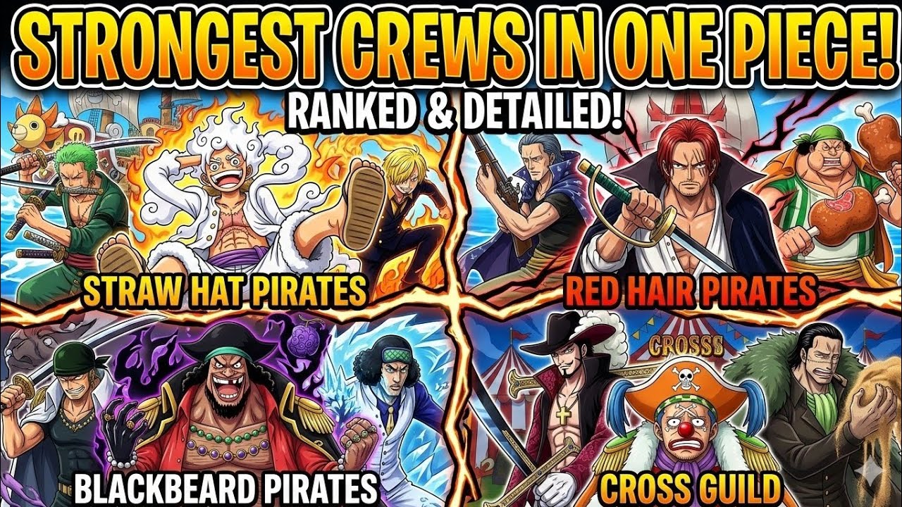 Top 10 Strongest Crews in Onepiece |Facts| Explanation 