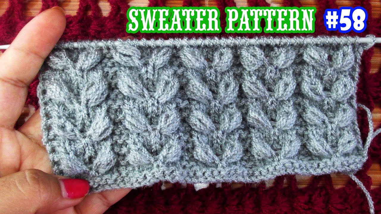 Sweater Butta Design | Latest/New Easy and Free Knitting Sweater Patterns Design | Sweater Design 58