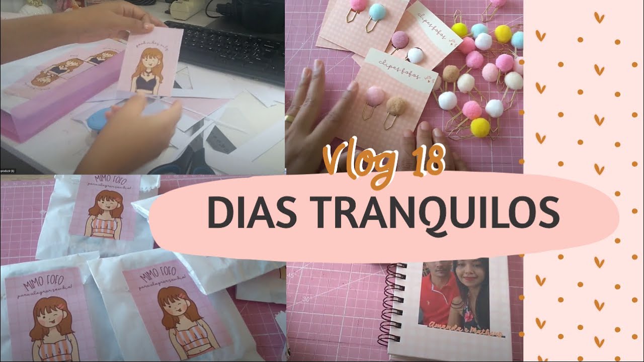 studio vlog #18 | Brindes novos para loja, clipes de pompom e arquivo para o dia dos namorados