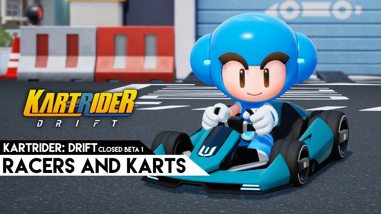 KartRider: Drift - Closed Beta 1 racers and karts