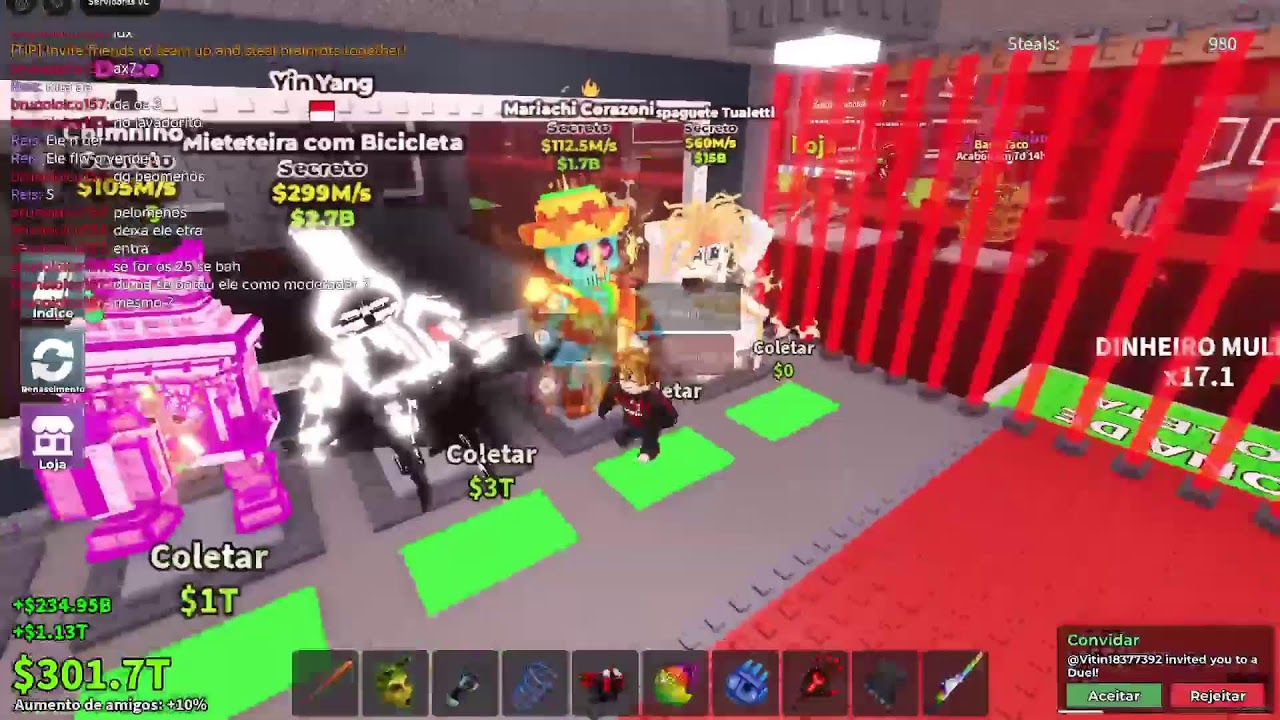 Pvp e trocas🔥mais de 100m!! Procuro raridades!! (garama,kethuro,la secret,etc.