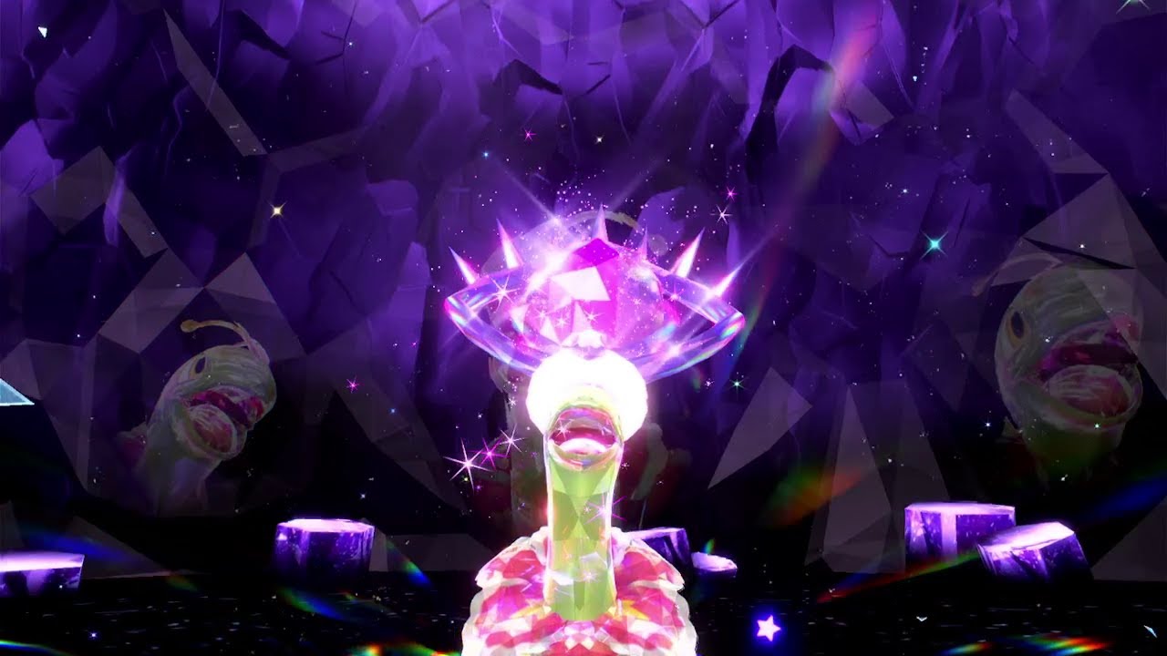 Pokemon Scarlet & Violet Nintendo Switch Meganium The Unrivaled 7 Star Psychic Type Tera Raid Event