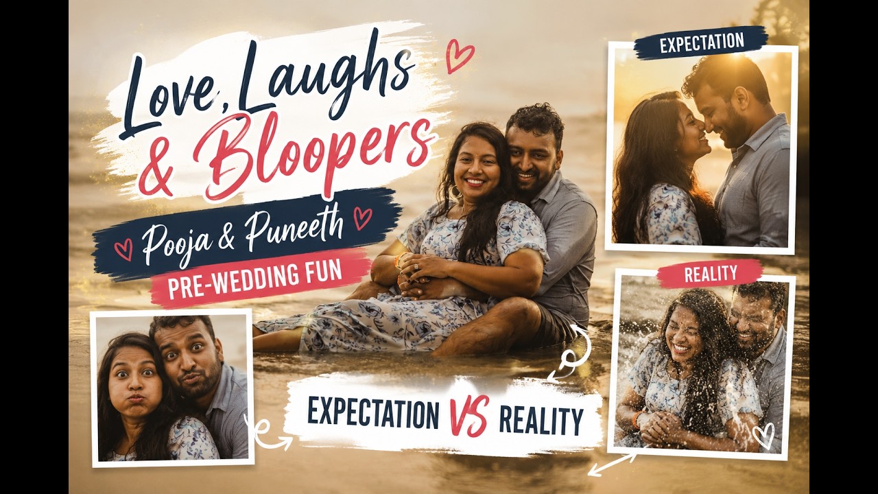 Love, Laughs & Bloopers  | Pooja & Puneeth | Pre-Wedding Fun || Expectation vs Reality