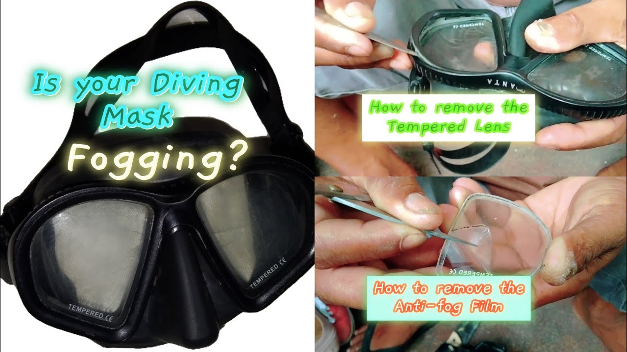 How to Remove,Repair and Reused the foggy Manta Diving mask..