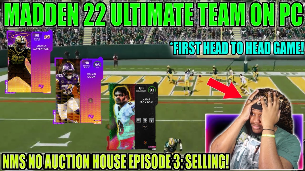 OUR FIRST ONLINE GAME ON PC IN MADDEN 22 ULTIMATE TEAM! (NMS NO AUCTION HOUSE EPISODE 3: SELLING!)