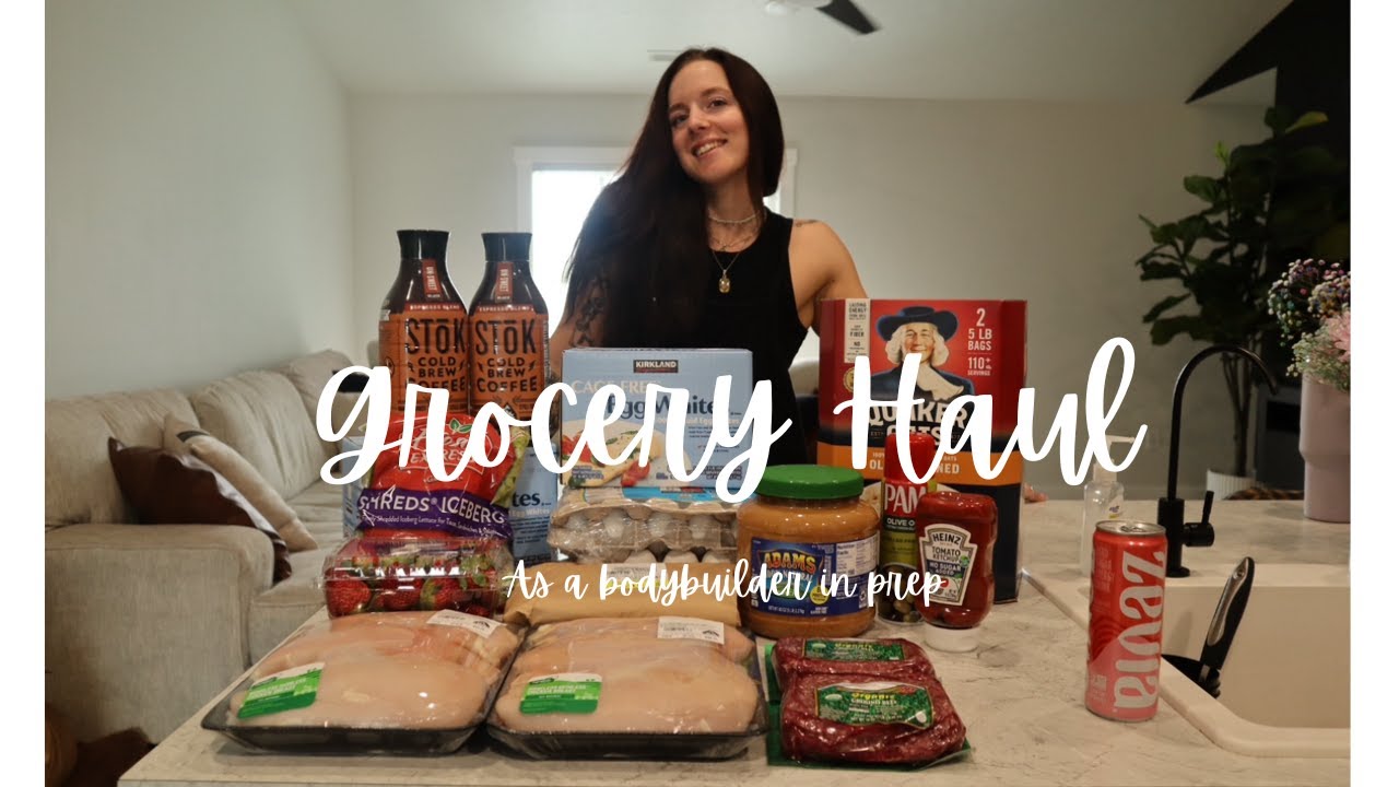 GROCERY HAUL AS A BODYBUILDER IN PREP