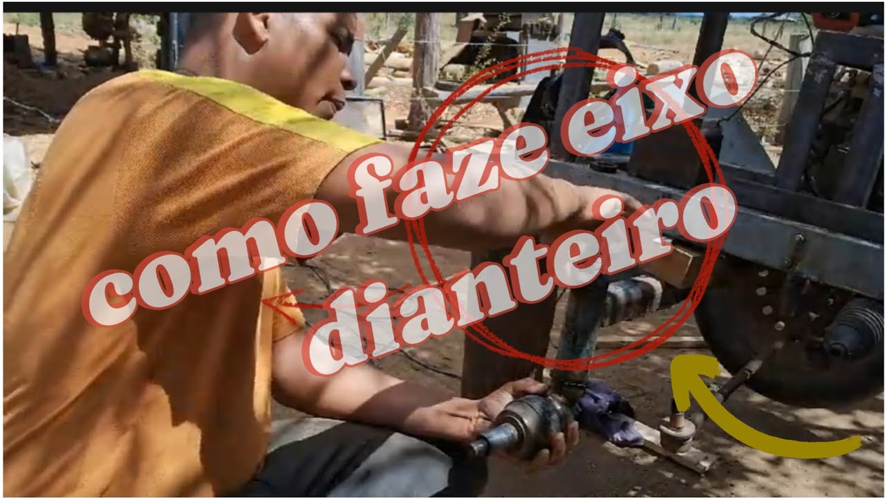 trator caseiro, como foi feito eixo dianteiro