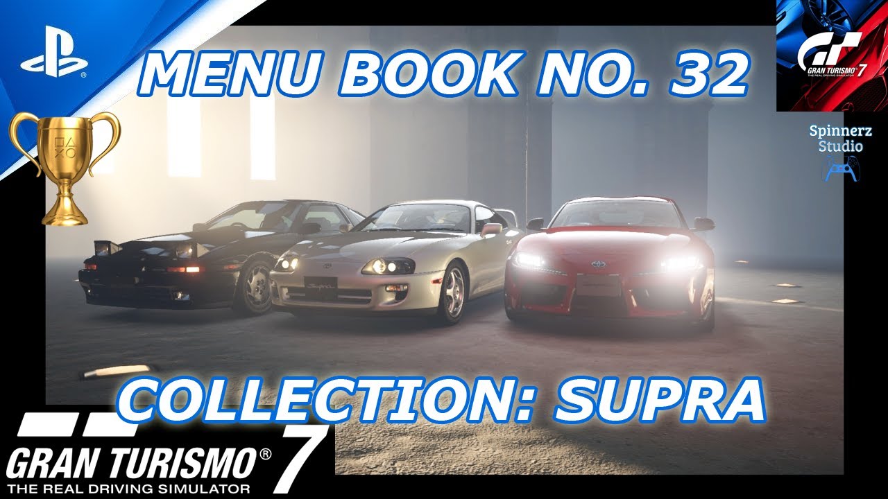 Gran Turismo 7 Cafe Menu Book No. 32 - Collection Supra | GT7 Book No. 32